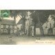 carte postale ancienne 77 CHESSY. Animation Place de l'Eglise 1914. Adressée à Dumoulin