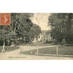 carte postale ancienne 77 CHATEAU DE CHALMAISON 1911