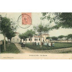carte postale ancienne 77 COMBS-LA-VILLE. Les Ecoles 1905