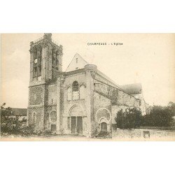 carte postale ancienne 77 CHAMPEAUX. L'Eglise