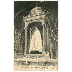 carte postale ancienne 03 MOULINS. Cathédrale Vierge Noire 1916
