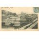 carte postale ancienne 77 MEAUX. Quai Thiers 1904 Péniches Lavoir Bains