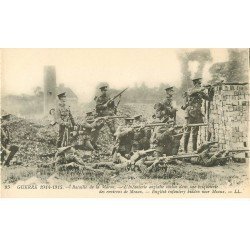 carte postale ancienne 77 MEAUX. Environs, Infanterie Anglaise cachée dans une Briquerie Guerre 1914-18