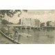 carte postale ancienne 77 MEAUX. Passerelles sautée et bateaux lavoir coulés. Lavandières