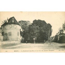 carte postale ancienne 77 MEAUX. Tour anciens Remparts Boulevard Jean-Rose