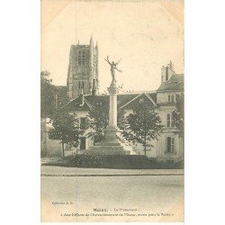 carte postale ancienne 77 MEAUX. Monument Enfants Arrondissement 1908