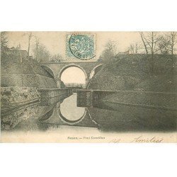 carte postale ancienne 77 MEAUX. Pont Cornillon 1903