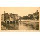 carte postale ancienne 77 MEAUX. Moulins de l'Echelle et Hôtel de Ville 1943