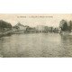 carte postale ancienne 77 MEAUX. Moulins de l'Echelle et Passerelle 1908