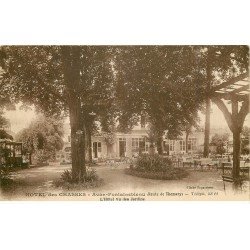 carte postale ancienne 77 AVON FONTAINEBLEAU. Hôtel des Chasses. Les Jardins