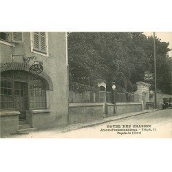 carte postale ancienne 77 AVON FONTAINEBLEAU. Hôtel des Chasses. Le Bar