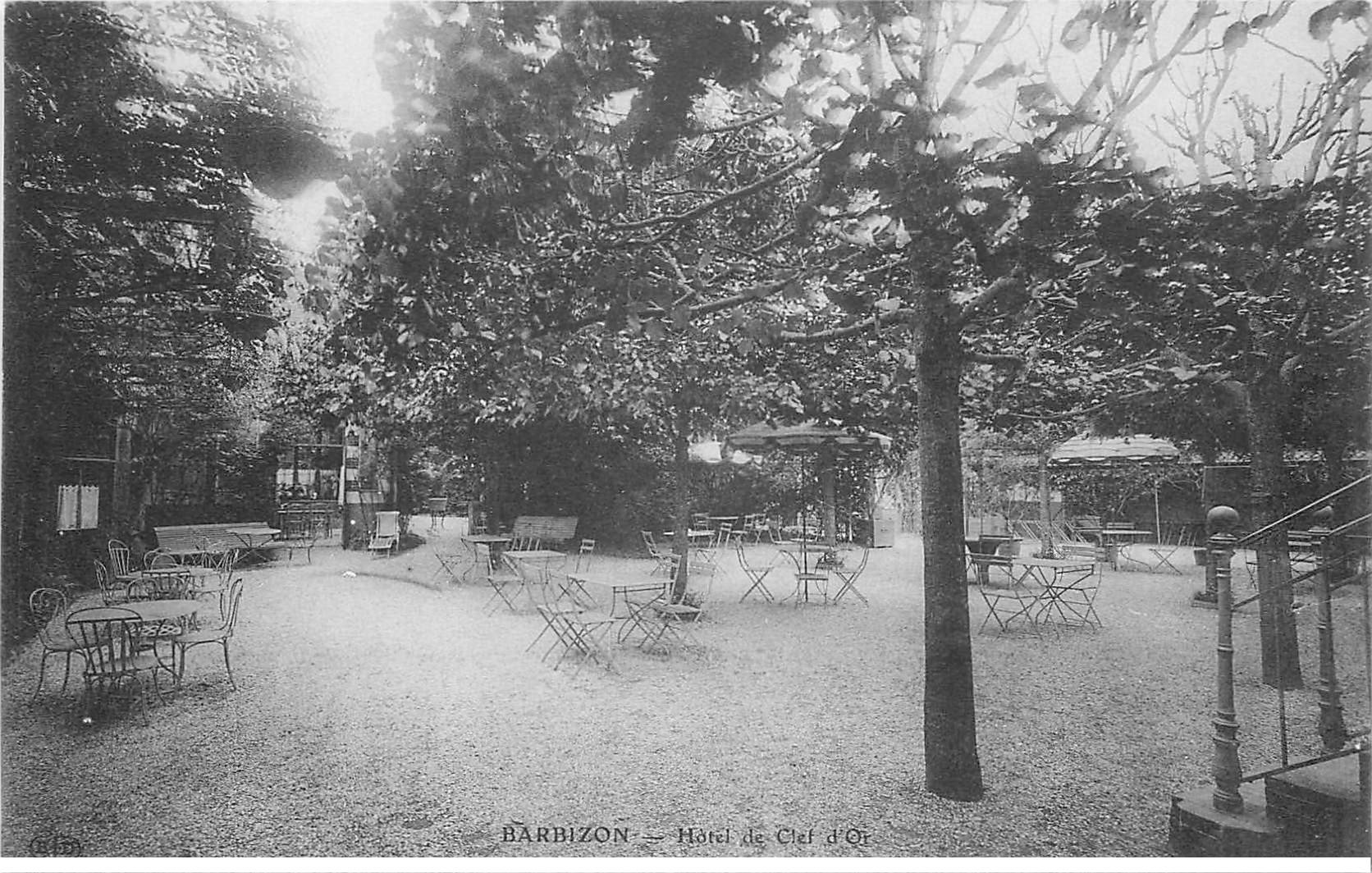 carte postale ancienne 77 BARBIZON. Hôtel de Clef d'Or