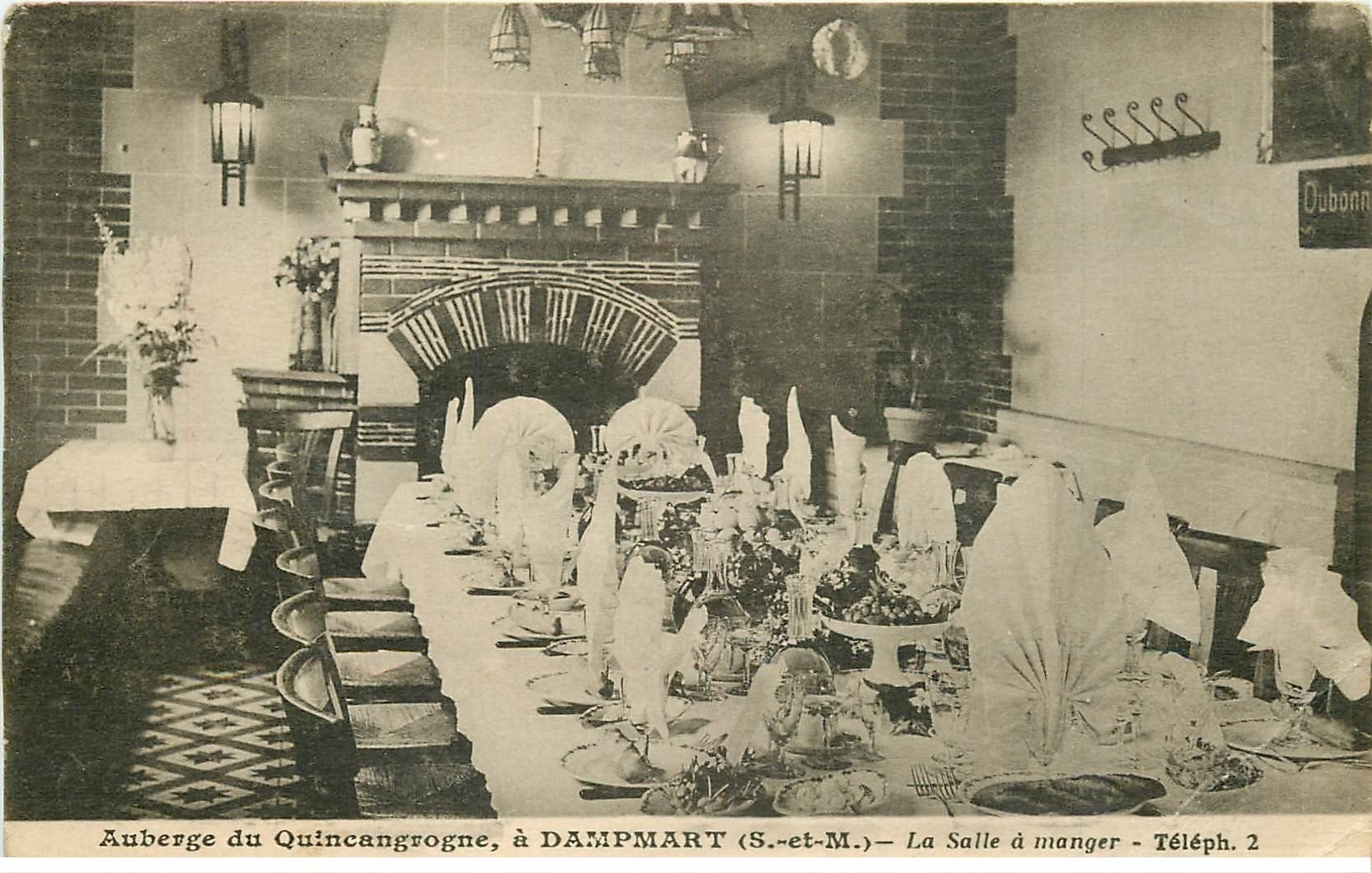carte postale ancienne 77 DAMPMART. Auberge du Quincangrogne