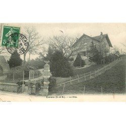 carte postale ancienne 77 ESMANS. La Villa animation 1908