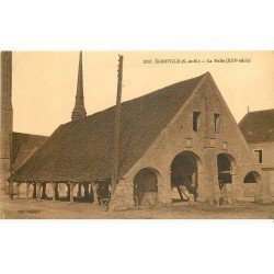 carte postale ancienne 77 EGREVILLE. La Halle