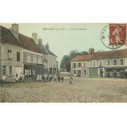 77 EGREVILLE. Place du Marché 1931. Destinataire à Bagnolet