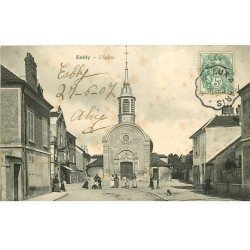 77 ESBLY. L'Eglise 1907 Epicerie