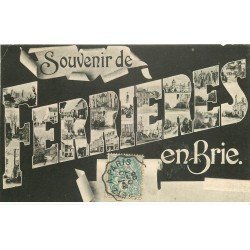 carte postale ancienne 77 FERRIERES-EN-BRIE 1905. Petit pli coin