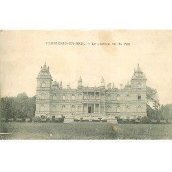 carte postale ancienne 77 FERRIERES-EN-BRIE. Le Château vu du Parc