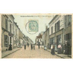 77 GUIGNES-RABUTIN. Rue de Troyes 1905 Epicerie Mercerie Brossard et Cordonnier