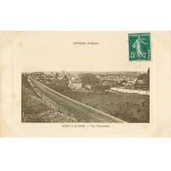 carte postale ancienne 77 HERICY-SUR-SEINE. Ligne du Chemin de Fer