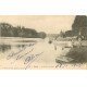 carte postale ancienne 77 HERICY-SUR-SEINE. Animation bords de la Seine 1906