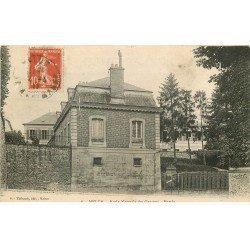 carte postale ancienne 77 MELUN. Entrée Ecole Normale des Garçons 1917