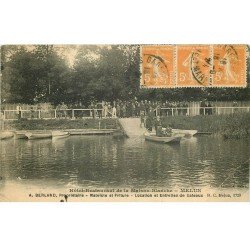 carte postale ancienne 77 MELUN. Hôtel Restaurant de la Maison Blanche 1924