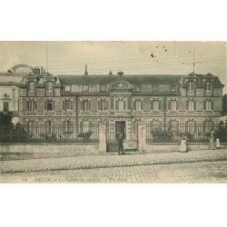 carte postale ancienne 77 MELUN. Le Palais de Justice 1911