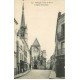 carte postale ancienne 77 MELUN. Rue du Miroir Eglise Saint-Aspais 1914
