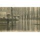 carte postale ancienne 77 MELUN. Crue Inondation 1910. Boulevard Gambetta Promenade de Vaux