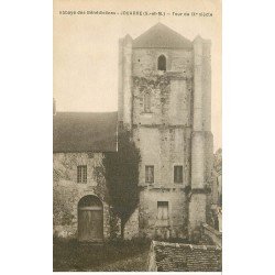 carte postale ancienne 77 JOUARRE. Tour Abbaye Bénédictines 1935