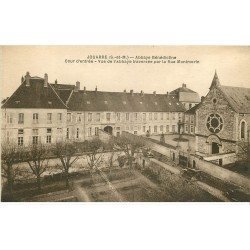 carte postale ancienne 77 JOUARRE. Rue Montmorin Abbaye des Bénédictines