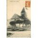carte postale ancienne 77 JAIGNES. Animation devant l'Eglise