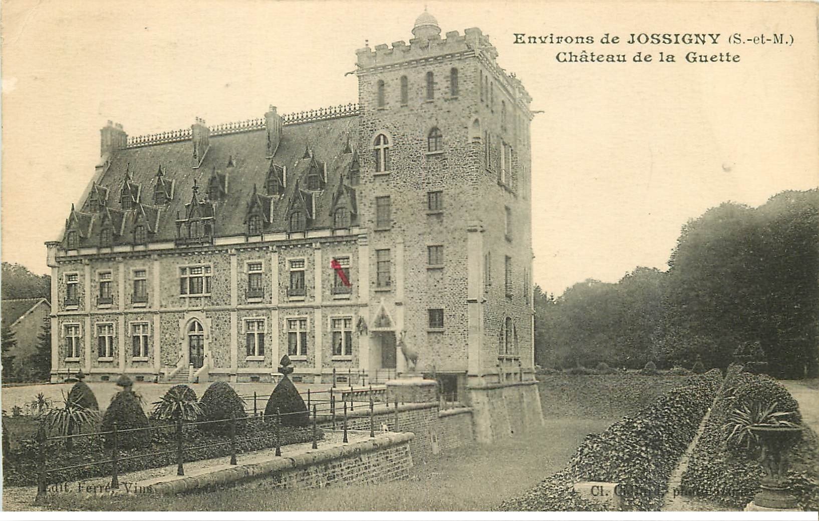 carte postale ancienne 77 JOSSIGNY. Château de la Guette 1920