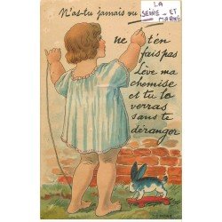 carte postale ancienne 77 LA SEINE ET MARNE. Carte montage le plan se trouve sous la Jupe1926. Quelque peu vaguelée