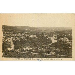carte postale ancienne 77 LA FERTE-SOUS-JOUARRE. Vue prise de la Dhuys 1952