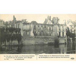 carte postale ancienne 77 LA FERTE-SOUS-JOUARRE. Château de Condé. Guerre 1914