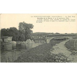 carte postale ancienne 77 LA FERTE-SOUS-JOUARRE. Le Pont Neuf. Guerre 1914