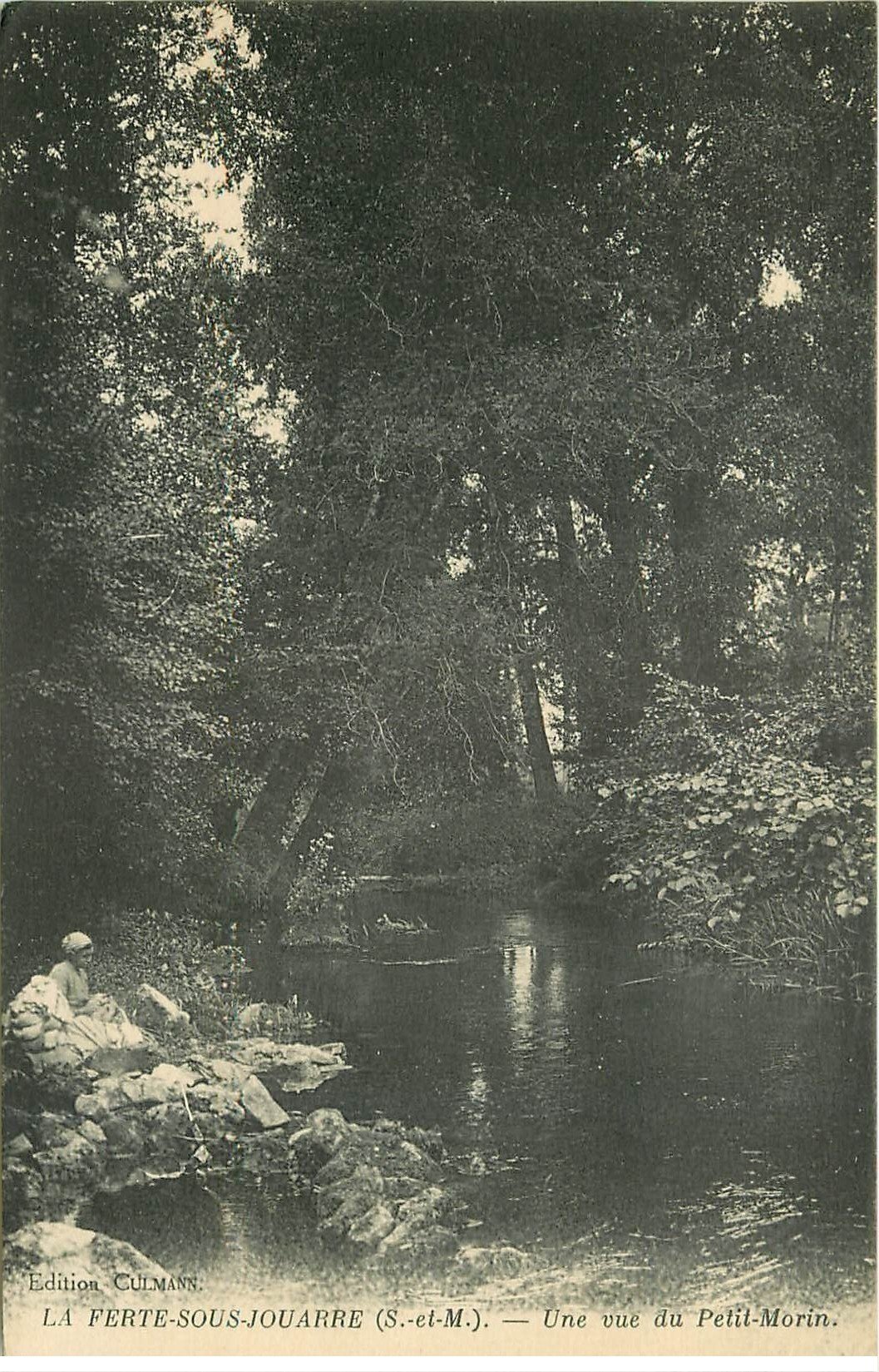 carte postale ancienne 77 LA FERTE-SOUS-JOUARRE. Le Petit Morin