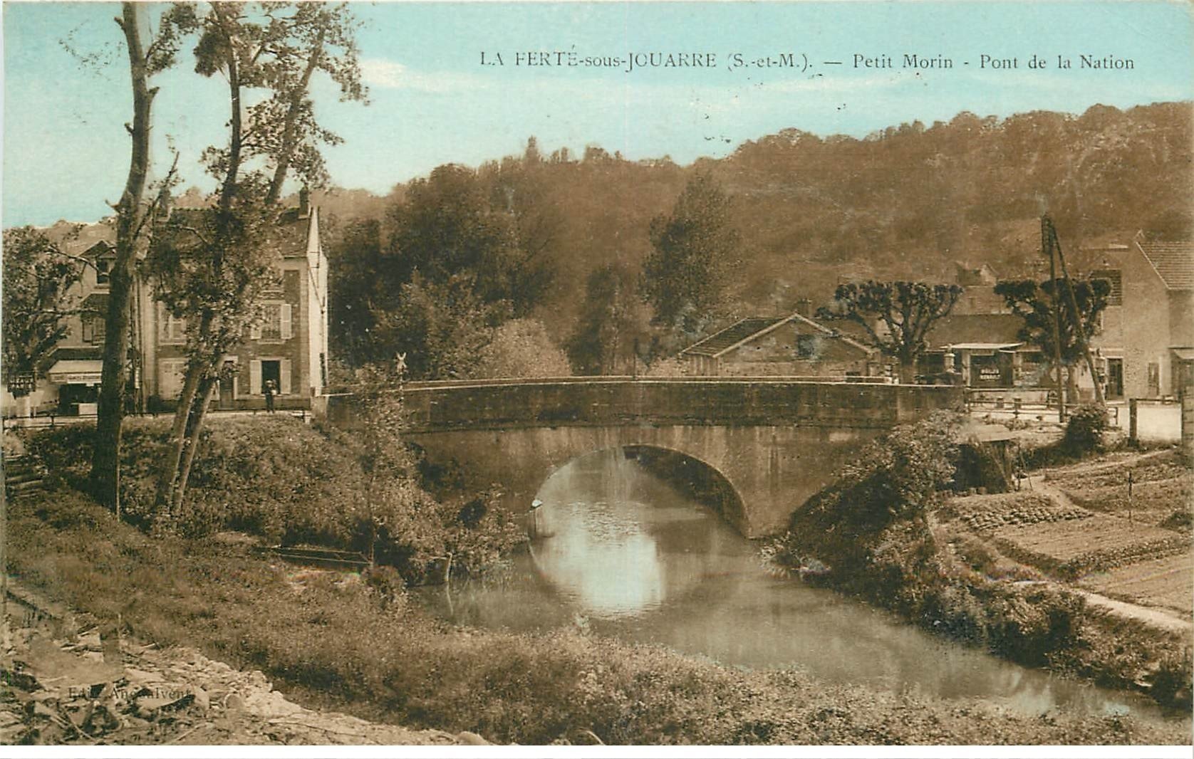77 LA FERTE-SOUS-JOUARRE. Le Petit Morin Pont de la Nation 1936
