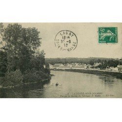 carte postale ancienne 77 LA FERTE-SOUS-JOUARRE. Les Fabriques de Meules 1912
