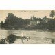 carte postale ancienne 77 LAGNY SUR MARNE. Quai de la Gourdine canotage 1928
