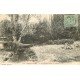 carte postale ancienne 77 LAGNY SUR MARNE. Le Bras Saint-Père dans le Square 1907