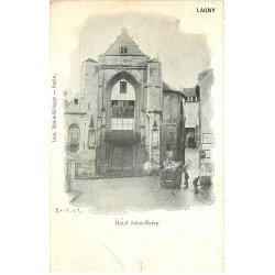 carte postale ancienne 77 LAGNY SUR MARNE. Hôtel Saint-Furcy 1902