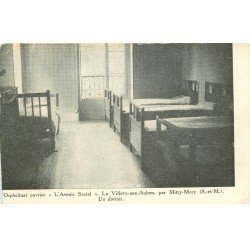 carte postale ancienne 77 LA VILLETTE-AUX-AULNES. L'Avenir Social Orphelinat ouvrier un Dortoir