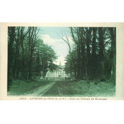 carte postale ancienne 77 LIVERDY-EN-BRIE. Château du Montceau voiture ancienne