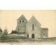 carte postale ancienne 77 LA GENEVRAYE. L'Eglise animation