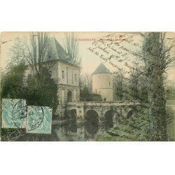 carte postale ancienne 77 LA HOUSSAYE. Entrée du Château 1906