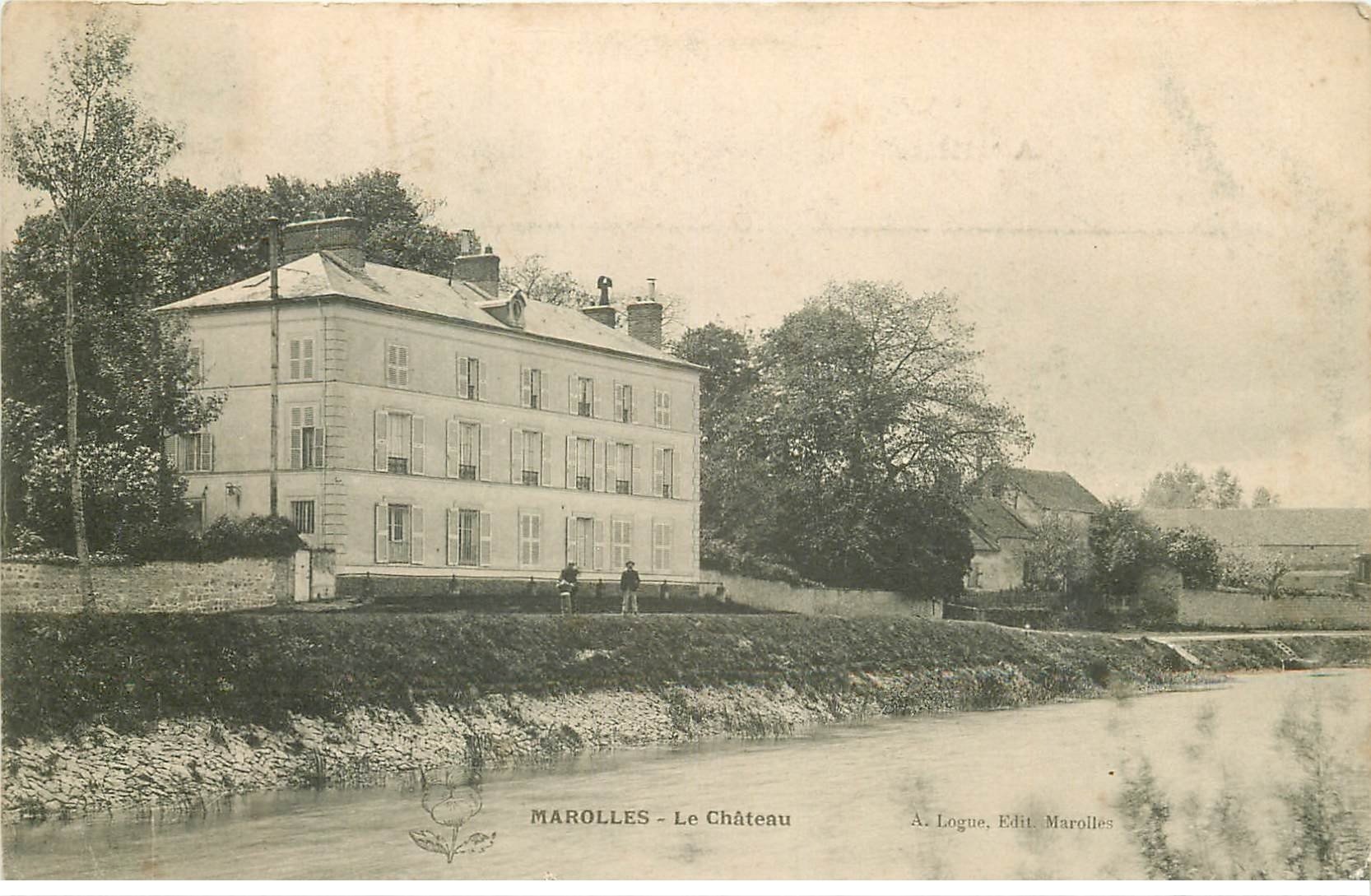 carte postale ancienne 77 MAROLLES. Le Château 1906